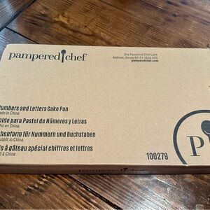 Pampered Chef Numbers and Letters Cake Pan